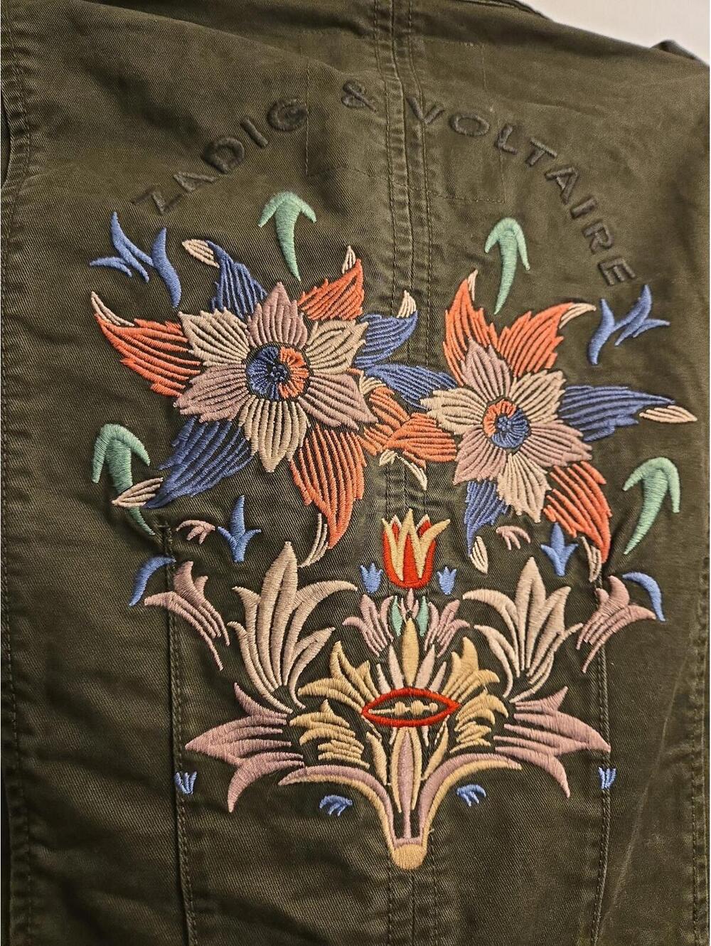 Zadig & Voltaire Embroidered Klimi Jacket (L) - Picture 6 of 9